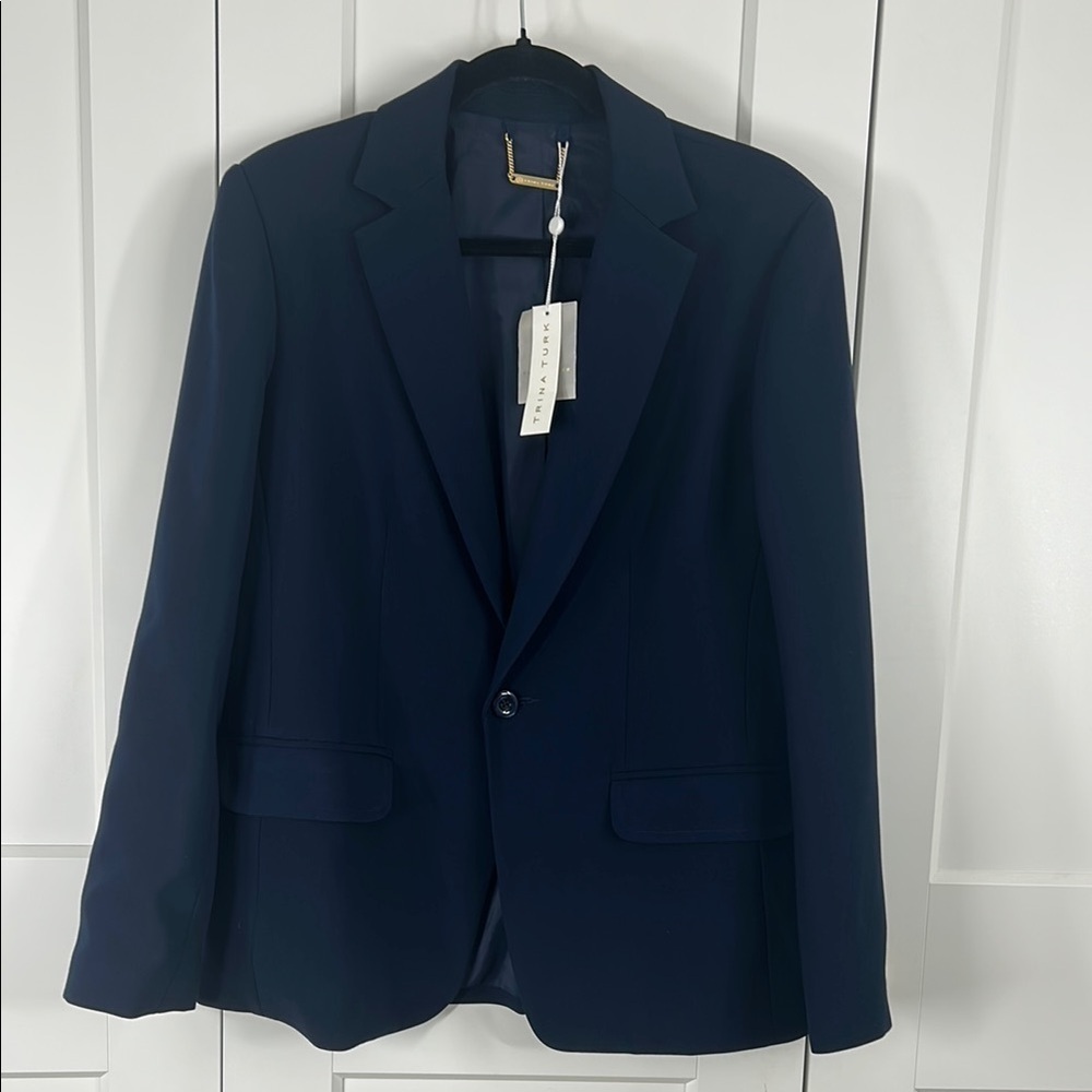Trina Turk NAVY Habanero Blazer | 10 - Picture 2 of 9